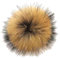 BrightGlow Kunstfell Pompon Weiche Pompons zum Basteln Natürlicher Fellbommel Groß Pom Pom Bälle Flauschigen Plüsch Bälle Kunstfell-Pom-Poms für Mützen, Taschen, Schal-Zubehör Braun 12cm