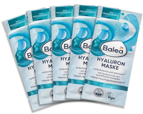 Balea Maske Hyaluron Gesichtsmaske (10x8 ml), 80 ml