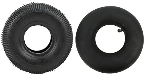 EVTSCAN 4,10 x 3,50 x 4 Schlauch-Ersatzreifen, Hochleistungsgummi, stoßdämpfendes Design, für elektrische Dreiräder, Rasenmäher, Gartenanhänger, Outdoor-Ausrüstung