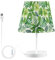 Mnsruu Lampe de chevet exotique en feuilles de palmier tropicales pour chambre à coucher, table de chevet, lampe de bureau, abat-jour pour salon, dortoir, bureau