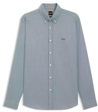 BOSS Men's Rickert_m Shirt, Open Green, M