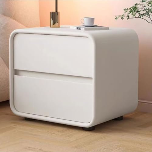 Massivholzspeicherschrank, Nachttisch, Nachttisch Im Creme -stil, Moderne Einfache Schlafzimmer Beistelltisch(Size:40 * 40 * 48cm,Color:Blue)