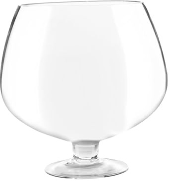 RCGOFOLLOW Riesiger, klarer Glaskelch mit großem Fassungsvermögen – ideal für Feierlichkeiten und gesellige Zusammenkünfte. Jumbo Kelch, mundgeblasen, glatter Rand, Transparent, 3000 ml