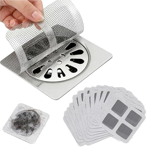 100 Stück Abflusssieb Haarsieb Dusche, Einweg Haarfänger Duschsieb Abfluss Haare, Haarsieb Duschrinne für Spülbecken Badewanne
