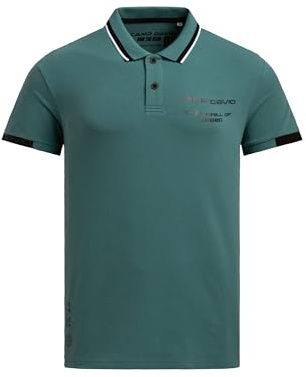 Camp David Herren Poloshirt mit mit Backprint