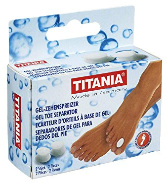 TITANIA Gel-Zehenspreizer, Angenehmer Tragekomfort und Idealer Schutz, 1er Pack (1 x 22 g)