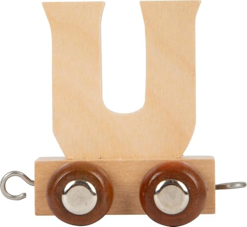 Childrens Personalised Wooden Alphabet Letter Train A-Z Name Set All Letters Available (Letter U)