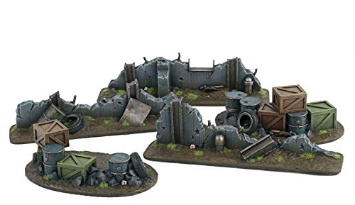 War World Gaming War Torn City Schlachtfeld-Set - 28mm Heroisch Sci-Fi Wargame Terrain Tabletop Gelände Geländebau Zombie Post-Apokalyptisch Walking Dead