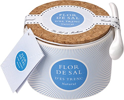 Gusto Mundial Flor de Sal d'es Trenc Natural - in Keramikdose, 1er Pack (1 x 100 g)