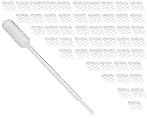 500 x 1 ml PE Transferpipetten, Pasteurpipetten, Laborpipetten, Dosierpipetten, Futterpipetten zum genauen Dosieren von Flüssigkeiten
