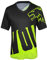 Wisdom Wolf Herren Kurzarm Shirt MTB Leicht Atmungsaktiv Sanft Sport Fitnessstudio Radtrikot S Schwarz / Grün