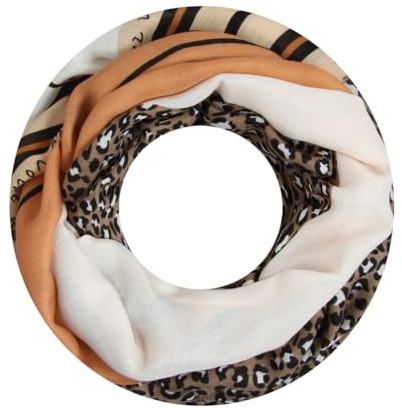 Majea Damen Loop Schal Schlauchschal Halstuch (880022) (beige 30)