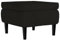 vidaXL Hocker mit Holzbeinen Fußhocker Fußbank Fußstütze Fußschemel Schemel Ottomane Sitzhocker Fußablage Polsterhocker Wohnzimmer Schwarz Samt