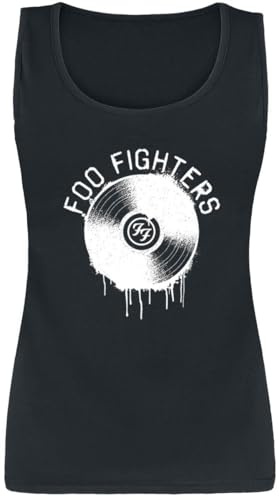 Foo Fighters Record Frauen Top schwarz L 100% Baumwolle Band-Merch, Bands