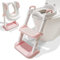 Rehausseur Toilette Enfant Chaise De Toilette Pour L'apprentissage Des Tout-Petits, Confortable, Sûre, Coussinet Antidérapant Avec Poignées, Hauteur Réglable, Tabouret Pliable, Rose