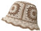 JiaTL WeyJia Häkelmütze für Frauen, gestrickt, handgefertigt, faltbar, Strandhut, modisch, niedlich, bequem und lässig, B-Khaki, Einheitsgröße