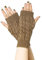 FGFD&OU Fingerlose Handschuhe für Damen Gestrickte Halb Fingerhandschuhe Kurzer Strickhandschuhe Fäustlinge Handwärmer Handgelenkwärmer Armstulpen Handstulpen Pulswärmer (1Paar-Braun)