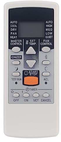 AR-JE6 Mando Aire Acondicionado Compatible con Fujitsu General Hiyasu Fuji-Electric AC A/C ARJE6 ASY7FMAD ASY12FMAD ASY7FMBD ASY9FMBD ASY12FMBD ASY7FSBCW ASH7FMBD ASH9FMBD ASH12FMBD ASH9FSBCW
