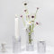 HofferRuffer Glas Kerzenhalter 2-in-1 Teelichthalter Kerzenhalte Kerzenständer Glaszylinder Für Vasen Abendessen, Hochzeit, Urlaub, Geburtstag, Heimdekoration,Weihnachten(3Pcs Klar)