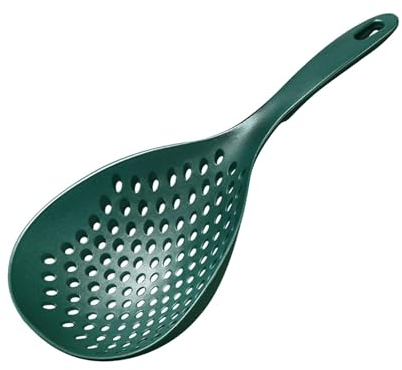 F Fityle Passoire de Cuisson cuillère à pâtes Fendue Suspendue Anti-brûlure louche à friteuse en Nylon passoire de Cuisine passoire à pâtes pour la Cuisson des