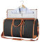 Reisetasche Kleidersack Faltbar - Kleidung Foldybag 2 in 1 Carry on Garment Duffle Bag - Wasserdichter Kleidertaschen Für Damen Und Herren - Umwandelbarer Handgepäck Anzugtasche Für Reise (Schwarz)