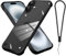 aidvaia Frameless Phone case Compatible with iPhone 16 Plus Case Transparent Electroplated Black Frameless Design with Camera Lens Protection case