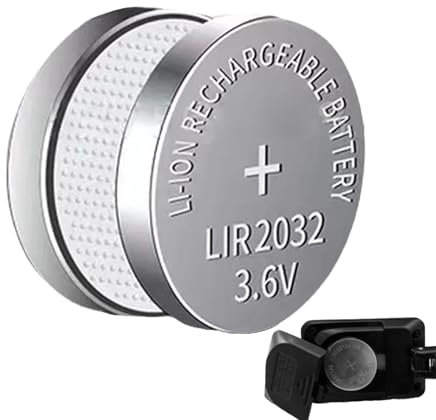 Batteries de pièces Rechargeables - Lithium Coin Cell Rechargeable, Button Cell Powers Pack, LIR2032 3,6 V ION Batter