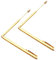 Operitacx 2Pièces Tiges de de Divination Cuivre Baguettes de Radiesthésie Portables Légères et Robustes pour Utilisation Facile Plein Air