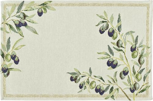 Sander Gobelin Tischset/Placemat - Olivastro, 32 x 48 cm - Oliven