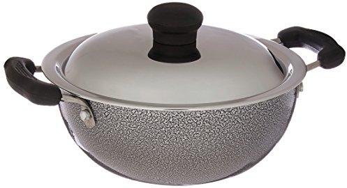 Prestige Manttra Omega Select Plus 200 - Sartén honda, kadai, kadai, Antiadherente, negro, small