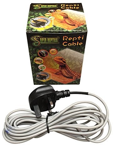 Finest-Filters Reptile Heat Cable for Vivarium 3m, 3.5m, 6m, 9m or 12m Models Available (80w (9 Metres))