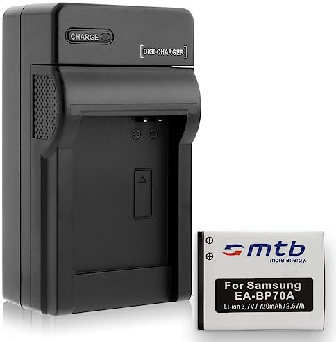 Batterie + Chargeur (Auto/Secteur) pour Samsung EA-BP70A, ES65 ES67 ES70 PL..St.. WB50F...Voir liste