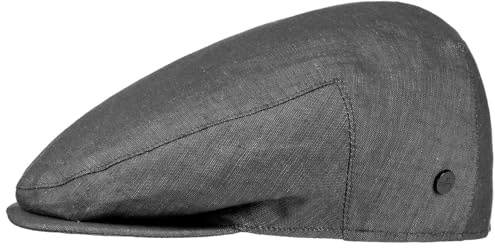 LIERYS Inglese Schirmmütze Denim Optik meliert Made in Italy Herren Frühling Sommer