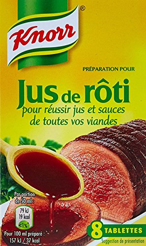 Knorr Préparation pour Jus de Rôti 8 Cubes 72g - Lot de 4