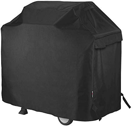 Unicook Barbecue Cover, Waterproof Heavy Duty Outdoor Gas Grill BBQ Cover, Fade and UV Resistant Oxford Fabric, Fits Weber, Char Broil, Brinkmann Barbecues etc (50 inch/127cm, Black)