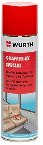 Graffiti-Entferner Graffiti-EX Spezial - 500ml - Graffiti- und Kaugummi-Entferner für Polster und Textilien. Eignet sich besonders gut zur schonenden Anlösung von Kaugummi