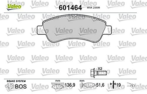 VALEO 601464 Bremsbelagsatz Scheibenfeststellbremse Bremsbelagsatz Scheibenbremse