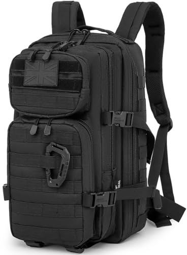 Kombat UK Small Molle Assault Pack 28 Litre (Black) NA BLACK