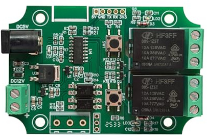 DSD TECH 2 Kanäle Bluetooth Relaismodul für Fernbedienung Schalter Kompatibel mit iPhone und Android 4.3