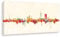 Kunstbruder Hamburger Skyline - Farbe 60x120cm - by Stadt Hamburg Kunstdruck 2cm (div. Varianten/Größen)- Leinwandbild Wandbild Wanddekoration Kunstbild Leinwanddruck/fertig zum aufhängen