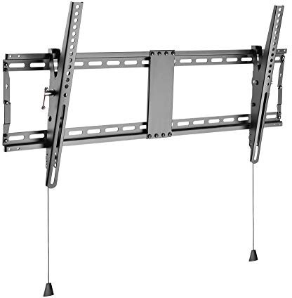 Techly 105421 Staffa a Muro inclinabile TV LED LCD 43-90 Robusta e Pieghevole Nero