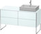 Duravit XSquare Waschtischunterbau wandhängend 140,0 x 54,8 cm, 4 Auszüge, Farbe (Front/Korpus): Taupe Matt - XS4923R9191