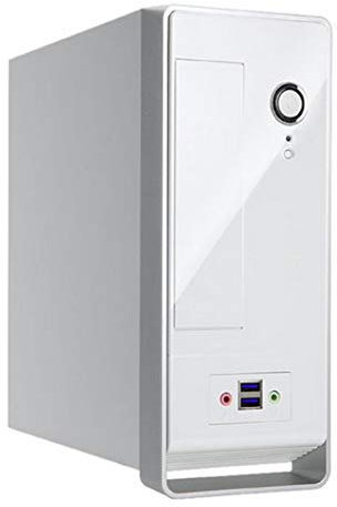 In win - Scatola PC Mini ITX BM650 bianca 180 W 80 Plus Bronze USB 3.0.