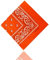 ledermodefashion 3er 6er 12 er Set Bandana Tuch versch Farben 100% Baumwolle Kopftuch Halstuch Nickituch Schal (Orange)