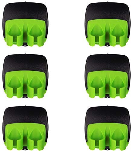 Mialang 6 Pack Fruit Vegetable Peeler Hand Palm Peeler Potato Peeler with Rubber Finger Grip Peeler for Pumpkin, Carrot, Cucumber
