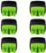 Mialang 6 Pack Fruit Vegetable Peeler Hand Palm Peeler Potato Peeler with Rubber Finger Grip Peeler for Pumpkin, Carrot, Cucumber