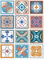 Panorama Azulejos Adhesivos Cocina Baño Pack de 8 Cenefas de Baldosas de 100x10cm Diseño Hidráulico Multicolor - Revestimiento de Paredes - Cenefas Adhesivas