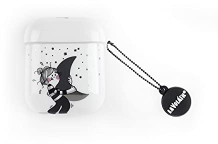 Slim Hülle TPU mit Luna Platea Design von La Volátil für Airpods Apple. Für Airpods 1 & 2 geeignet.
