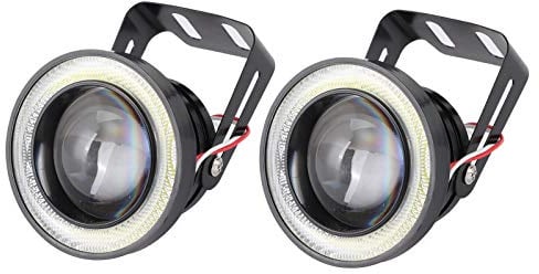 Fydun 3 Tum LED Dimljus Bil Angel Eyes Dimljus Hög Ljusstyrka IP65 Vattentät DC 12V Universal