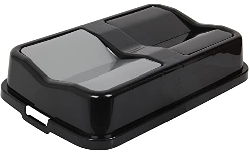 Jolie Max Double Rubbish Waste Bin Lid. Butterfly Replacement Lids. Only Lid. (Black & Grey)